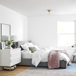 Load image into Gallery viewer, Merin Clean-Line Glass Flushmount Fixture — Contemporary Ceiling Light for Kitchens & Living Rooms