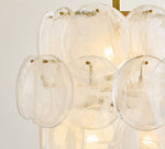 Load image into Gallery viewer, Sevra Cascading Glass Disc Pendant – Modern Vintage Hanging Light for Dining & Entry