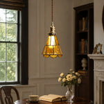 Load image into Gallery viewer, French country ripple glass light fixture