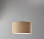 Load image into Gallery viewer, Dumora Woven Texture Drum Shade Pendant – Modern Minimalist Ceiling Lamp for Dining & Living Room