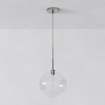 Cargar imagen en el visor de la Galería, Lámpara colgante Selvion con forma de globo de cristal - Estilo contemporáneo de bola de cristal