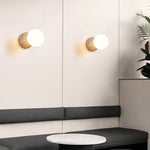 Bild in Gallery-Viewer laden, Travertin Runde Glas Wandlampe