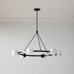 Load image into Gallery viewer, Brelia Modern Round Chandelier - Glass Globe Design For Modern Home