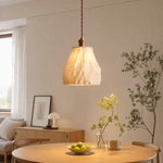 Load image into Gallery viewer, Handcrafted Ceramic Pendant Lamp with Brass Fitting