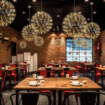 Load image into Gallery viewer, Silver Spark Ball Pendant Light