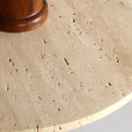 Load image into Gallery viewer, Japanese Round Yellow Travertine Shade Semi-Flush Mount Ceiling Light M12