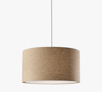 Load image into Gallery viewer, Dumora Woven Texture Drum Shade Pendant – Modern Minimalist Ceiling Lamp for Dining & Living Room