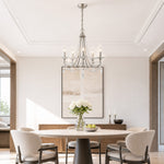 Cargar imagen en el visor de la Galería, Silver Crystal Branch Chandelier