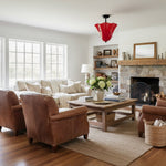 Cargar imagen en el visor de la Galería, Lámpara de techo Bellina contemporánea con forma de pétalo, de cristal y metal – Luz de montaje empotrado regulable para interiores modernos