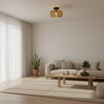 Load image into Gallery viewer, Woven Lantern Boho Radiance Rattan Ceiling Light