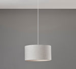 Load image into Gallery viewer, Dumora Woven Texture Drum Shade Pendant – Modern Minimalist Ceiling Lamp for Dining & Living Room