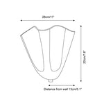 Cargar imagen en el visor de la Galería, Aplique de pared Bellina de cristal con diseño floral: lámpara de pared moderna de latón para dormitorio y pasillo.