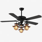 Charger l'image dans la visionneuse de galerie, Style A iron blades three-light ceiling fan