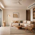 Charger l'image dans la visionneuse de galerie, Sage green floor lamp in a calm modern living room