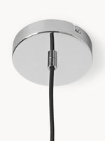 Cargar imagen en el visor de la Galería, Lámpara colgante Koloro con pantalla de vidrio coloreado: moderna lámpara de suspensión ajustable para interiores.