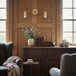 Cargar imagen en el visor de la Galería, Aplique de pared rústico bohemio Mobilux Line – Detalle de madera maciza para entradas e interiores del hogar