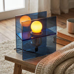 Bild in Gallery-Viewer laden, Sonnenuntergang Ozean Horizont Farbverlauf Tischlampe - Moderne Acryllampe für Schlafzimmer