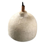 Bild in Gallery-Viewer laden, Natural textured paper bell pendant light on white background