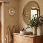 Bild in Gallery-Viewer laden, Coloria Minimalistischer Gebogener Glasschirm Wandleuchte — Zeitgenössischer Vintage-Stil Wandleuchte für Wohnbereiche und Hotels
