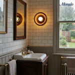 Load image into Gallery viewer, Coloria Minimalist Curved Glass Shade Wall Sconce — Contemporary Vintage Style Wall Light for Living Areas and Hotels