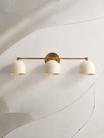 Load image into Gallery viewer, Metio Dome Vanity Wall Light – Mid-Century Fixture for Bathroom