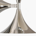 Charger l'image dans la visionneuse de galerie, Reflective chrome plating and flared metal shade detail
