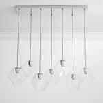Load image into Gallery viewer, Talvior Sculptural Faceted Glass Branch Chandelier – Modern 7-Light for Dining Room