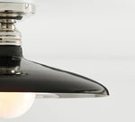 Cargar imagen en el visor de la Galería, Lámpara de techo metálica Forvara Farmhouse - Diseño industrial de disco redondo