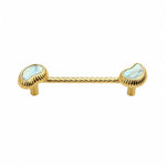 Cargar imagen en el visor de la Galería, French Vintage Cashew Shell Brass Cabinet Knobs and Pulls - image 8