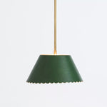 Load image into Gallery viewer, Foldray Leather Drum Pendant Light - Nordic Brass Fixture for Dining