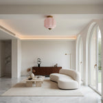 Charger l'image dans la visionneuse de galerie, Plafonnier encastré Eloise en verre laiteux – Éclairage d'accentuation moderne avec abat-jour en verre artistique