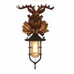 Charger l'image dans la visionneuse de galerie, Elk Carved Lantern Sconce