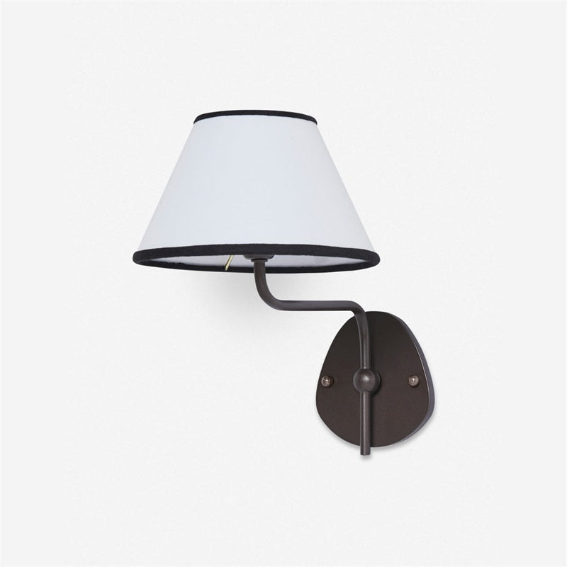 Arlen Modern Minimalist Fabric Wall Sconce – Soft Glow Wall Lamp for Bedroom & Living Room