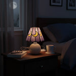 Load image into Gallery viewer, Vintagia Mushroom Moon Stained Glass Table Lamp - Artistic Accent Ceramic Base Light for Living Room or Bedroom