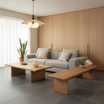 Charger l'image dans la visionneuse de galerie, Lustre suspendu à 3 lumières d'inspiration vintage Orrise - Accents en bois, métal et tissu Éclairage intérieur