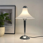 Cargar imagen en el visor de la Galería, White table lamp near framed wall art