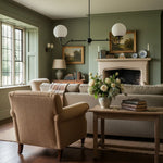 Charger l'image dans la visionneuse de galerie, Lustre globe en verre courbé Glorica – Luminaire moderne pour chambre