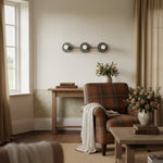 Cargar imagen en el visor de la Galería, Lámpara de tocador esférica Radiro Globe – Luminaria moderna de 3 luces para baño