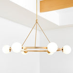 Load image into Gallery viewer, Brelia Modern Round Chandelier - Glass Globe Design For Modern Home