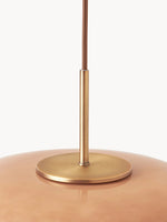 Cargar imagen en el visor de la Galería, Lámpara colgante Coloria Soft-Glow de cristal opalino: una lámpara colgante contemporánea para la sala de estar.