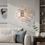 Charger l'image dans la visionneuse de galerie, Applique murale Crynora Crystal Cascade - Effet luciole scintillant avec lumière LED pour chambre ou salon