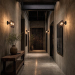 Bild in Gallery-Viewer laden, installed hallway wall sconce lighting scene showing scale and wall placement