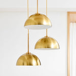 Load image into Gallery viewer, Parvion 3 Light Dome Chandelier - Modern Metal Chandelier For Dining