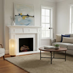 Bild in Gallery-Viewer laden, Tivo Minimalistische gerippte Stehlampe - Einfacher massiver Holzfuß mit Papierschirm, geeignet für Wohnzimmer und Schlafzimmer