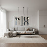 Charger l'image dans la visionneuse de galerie, Lampe suspendue moderne réglable minimaliste Axiomorna - Luminaire LED élégant pour tout espace N02