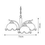 Cargar imagen en el visor de la Galería, Lámpara de araña vintage de Murano