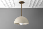 Load image into Gallery viewer, Metio Dome Pendant Light – Modern Brass Pendant for Kitchen & Dining