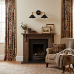 Cargar imagen en el visor de la Galería, Aplique doble de metal negro Conique con pantallas cónicas - Aplique industrial de pared para espejo