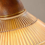 Charger l'image dans la visionneuse de galerie, Wood tone collar and upper shade join detail