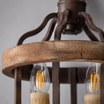 Cargar imagen en el visor de la Galería, Aged wood texture and upper iron arm detail